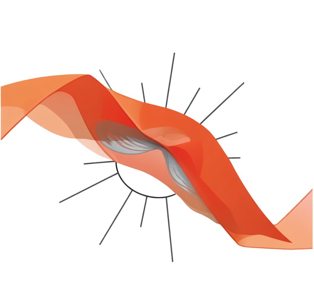 Top view of a team working on construction plans in an office setting.